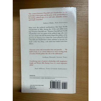2000 "BURYING CAESAR" CHURCHILL, CHAMBERLAIN & TORY PARTY PAPERBACK BOOK (P3)