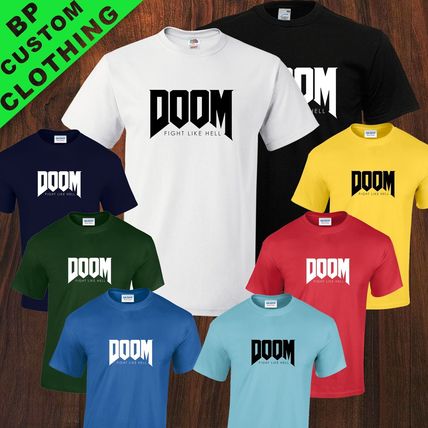 New Doom Fight Like Hell, Gamer Tshirt, Xbox One, PS4, 8 Colours sizes Small-5XL