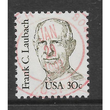 USA 1980 GREAT AMERICANS 30c GREEN FRANK C LAUBACH SG 1831 FINE USED
