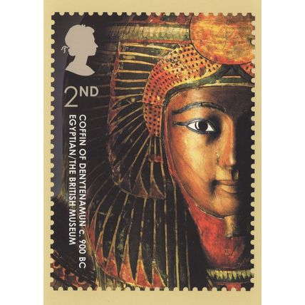 Coffin Of Denytenamun 900BC Egyptian Postcard