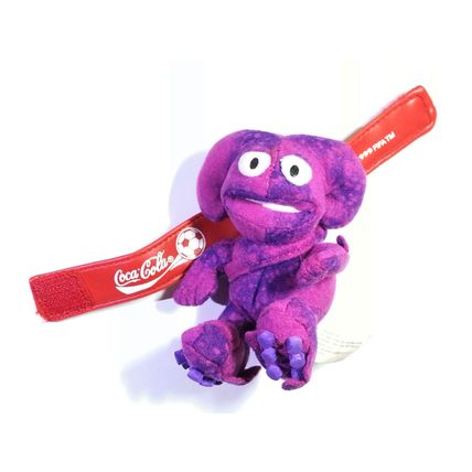 Coca Cola 2002 Fifa World Cup Korea Japan Mascot KAZ 3.5" Figure Plush W/ Strap
