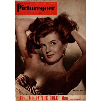 Vintage Picturegoer Magazine - June 1951 - Corinne Calvet Cover, Kirk Douglas,