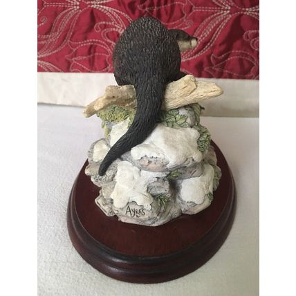 Border Fine Arts Limited Edition Late Thaw by Ayres MTR07 1994 1979/2000 Otters