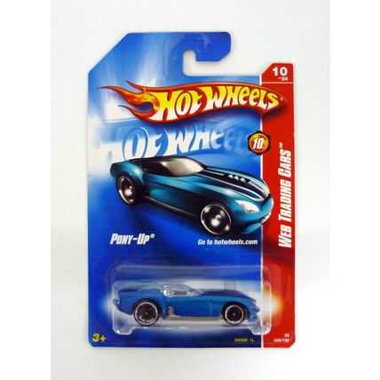 Hot Wheels Pony-Up #086/196 Web Trading Cars 10 of 24 Blue Die-Cast Car 2008