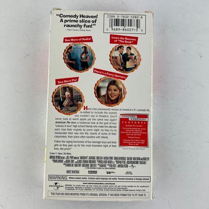 American Pie - Unrated Special Edition VHS Video Tape