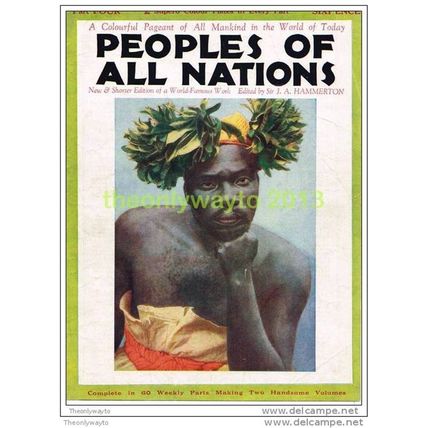 ZANDE CHIEF, NORTH WEST CONGO, BOOK ILLUSTRATION, c1935
