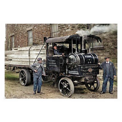 ptc0874 - Dewsbury , William Hodgson Son Steam Lorry , Yorkshire -print 6x4