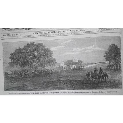 General Sherman's Army entering Savannah, Georgia : Harper's Weekly, 1865.
