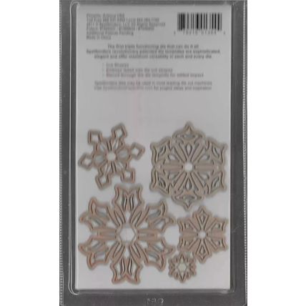 Spellbinders. Create-A-Flake Three Die Set. Die Cutting Cardmaking Scrapbooking