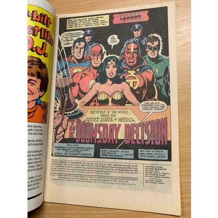 DC COMICS JUSTICE LEAGUE OF AMERICA #169 AUG 1979 (VFN+) COMIC (LL)