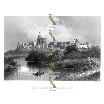 Windsor Castle, Berkshire, England, 1899, Modern Reproduction Print