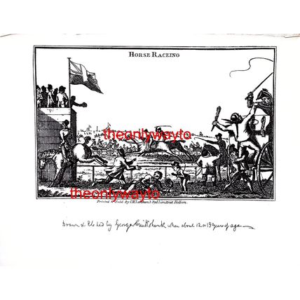 Horse Racing, By George Cruikshank Aged 12 or 13, Book Illustration (Print) 1903