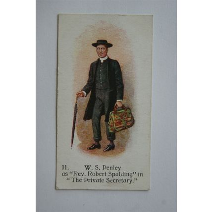 1916 Players Past & Present No. 11 W. S. Penley as Rev. Robert Spalding