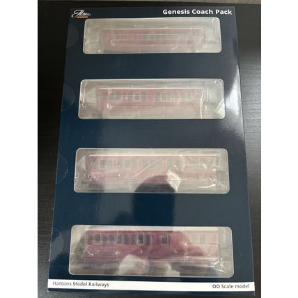 Hattons H4-46Pack-401 4 Genesis coaches (4BT, 4T, 6CL, 6BT) in SECR Livery, MINT
