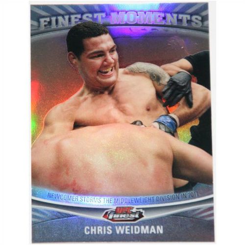 2012 Topps Finest UFC Finest Moments - #FM-CW - Chris Weidman