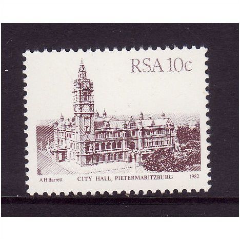 SOUTH AFRICA 1983 SG 520a 10c CITY HALL U/M MINT#1