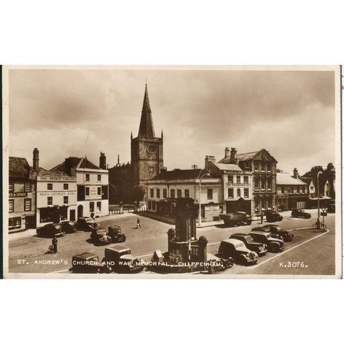Valentine's PC - St. Andrew's Church & War Memorial, Chippenham, Wiltshire