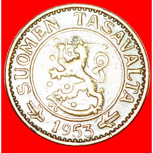 PINE TREE: FINLAND ★ 10 MARKS 1953H! LOW START★NO RESERVE!