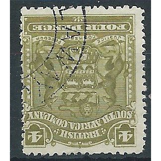 Rhodesia 1898 SG82 4d Olive Very Fine Used.. .