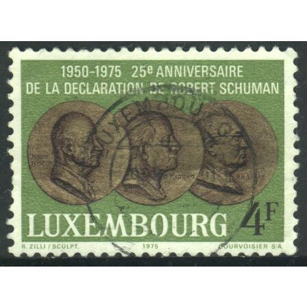 Luxembourg 1975 - SG952 - 4f - Robert Schuman, G. Martino & P.H. Spaak - used