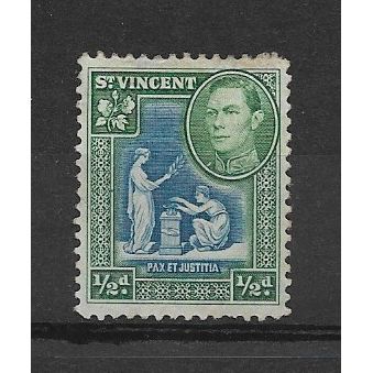 St.Vincent.SG149 1/2d Blue and Green.Mounted Mint.Dec19