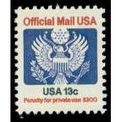 O129 13c Eagle Fine MNH G0548