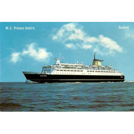 Zeeland Steamship Co. MV PRINSES BEATRIX Company Postcard
