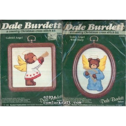 Cross Stitch Kits Gabriel Angel CCK256 and Teddy Angel CCK258
