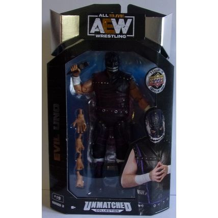 AEW WRESTLING ' UNMATCHED ' EVIL UNO ' action figure (2021)