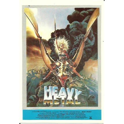 Cinema HEAVY METAL Poster Art Postcard (XX 900/65)
