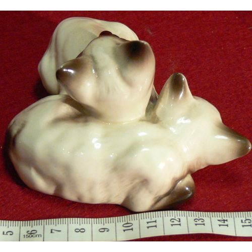 Beswick Pair Siamese Kittens Cats Model 1296