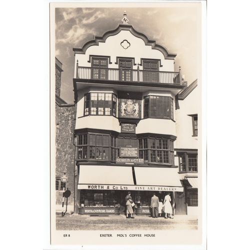 Mol's Coffee Shop Exeter RP Postcard Devon ER8