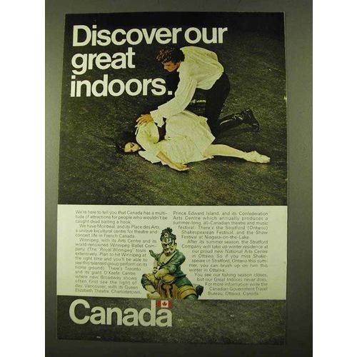 1970 Canada Tourism Ad - Discover Our Great Indoors