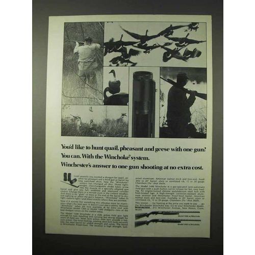 1974 Winchester Model 1200 and Model 1400 Shotguns Ad