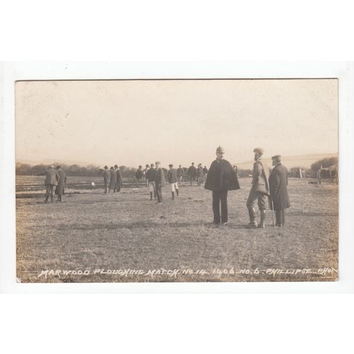 Ploughing Match at Marwood near Barnstaple Devon 1906 Animated Postcard B