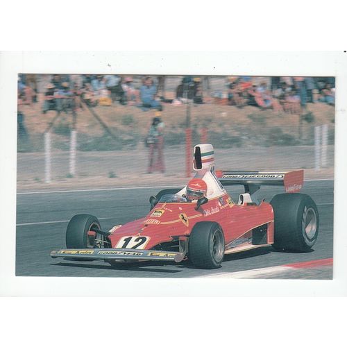 Nikki Lauda Ferrari Formula 1 Grand Prix Racing Car 1989 Postcard F1 A