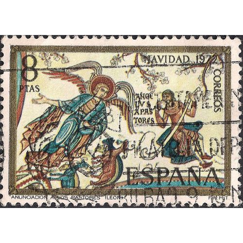 SPAIN, Natividad, yellow 1972, 8 Ptas