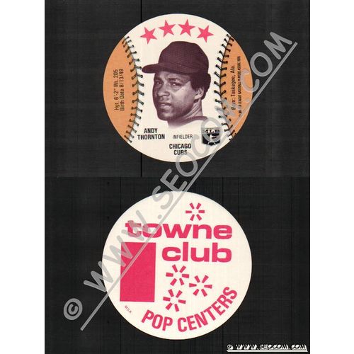 Sport Baseball Discs Name: Thornton, Andy Infielder Chicago Cubs~805