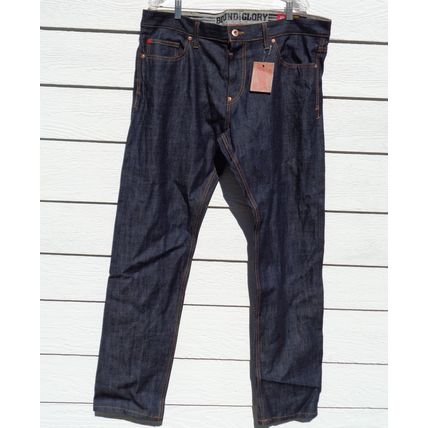 Mens Bound for Glory Jeans NWT Size 38 Skinny Fit Actual Measurement 42x35