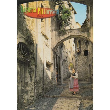 Riviera Ligure Italy Postcard 2000 used VGC