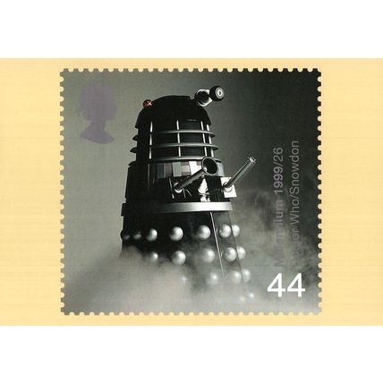 Dr Who Dalek Snowdon Rare Limited PHQ 1999 Stamp Postcard