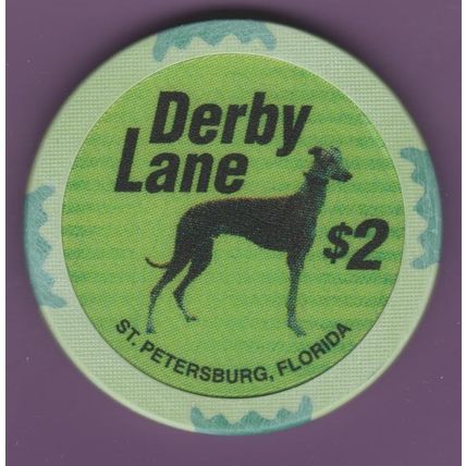 Derby Lane. $2 Casino Chip. St Petersburg, FL. I52.