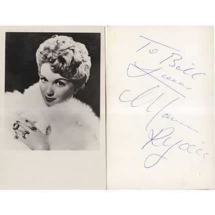 Marion Ryan 1950s Music Hall Singer 2x Photo incl Hand Signed