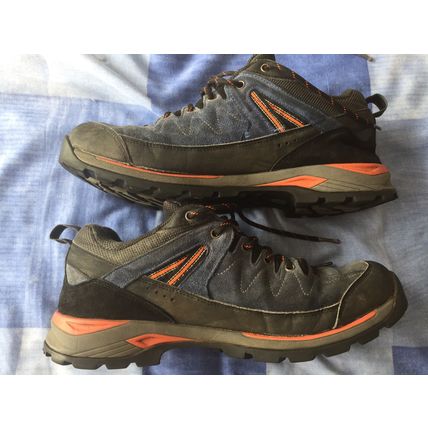 Mens Karrimor HOT ROCK LOW 00 BLUE/ORANGE HIKING Shoes UK Size 10 45 USA 11