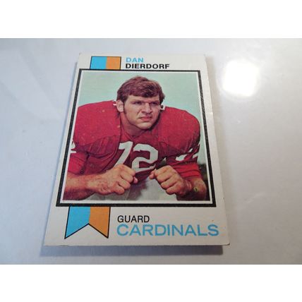 1973 Topps Football Card # 322 Dan Dierdorf Very Good (3) St Louis Cardinals