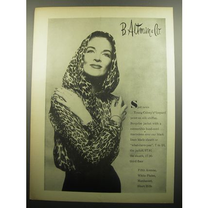 1957 B. Altman & Co. Jacket and Sheath Ad - Spot News