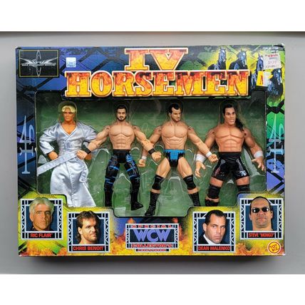 wcw wwe wwf ljn classic superstars IV horsemen flair, benoit, malenko, mcmichael
