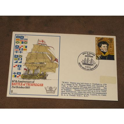 1969 GB Cover - Battle of Trafalgar Anniversary - Nelson interest