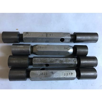 LOT THE PIPE MACHINERY GO NO GO PLUG GAGE .972,.970,.992,.986,.953,.961,.9625,SA