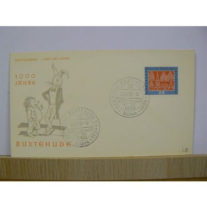 1959 Buxtehude 1000 Jahre, German FDC
